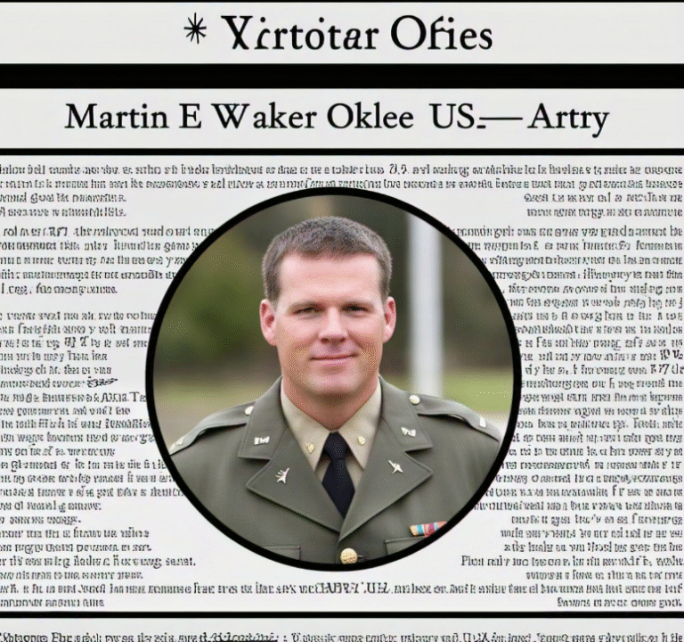Martin E Walker Oklee US Army Obituary